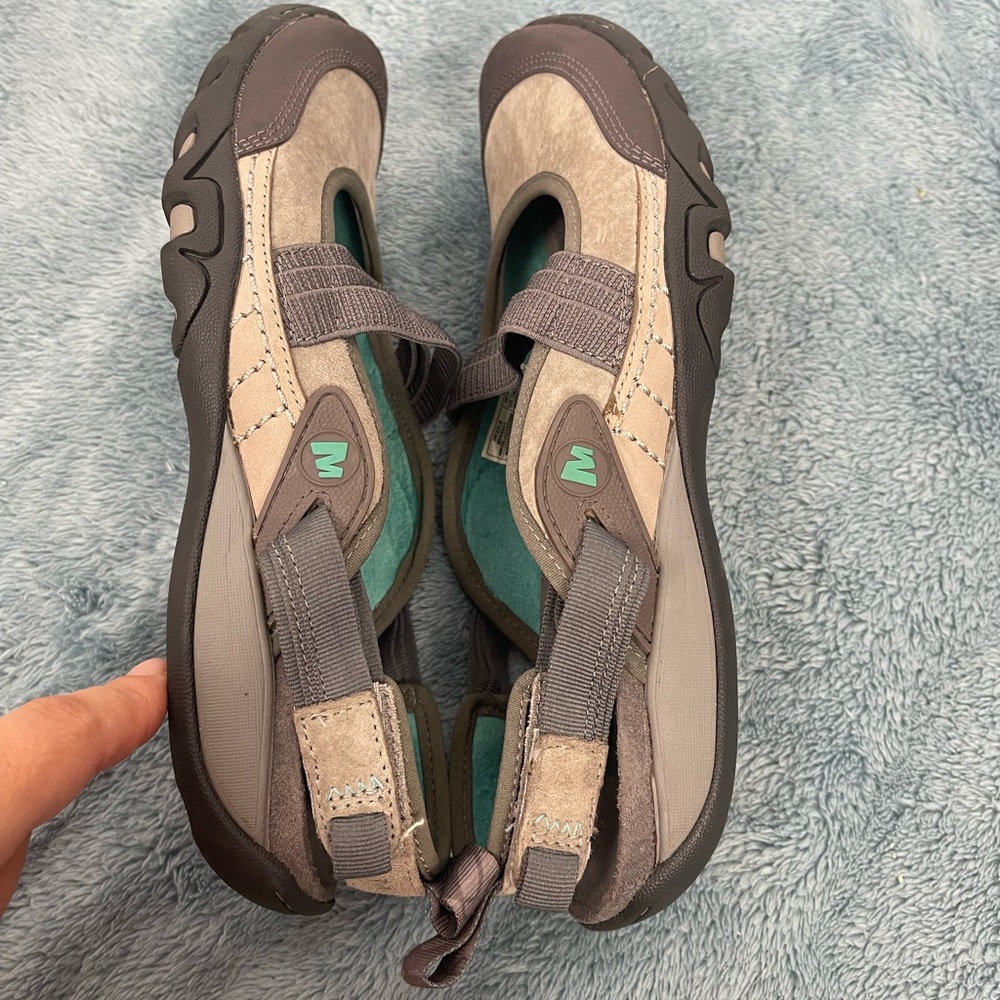 MERRELL Mimosa Ginger Mary Jane Shoes Hiking Flats Drizzle Gray Women's Size 7 - Picture 5 of 13
